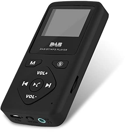 Richer-R MP3 Player,Portable DAB/DAB+ Pocket Digital Radio Receiver Bluetooth MP3 Player with 1.8-inch LCD Display Earphone Support Hands-free FM radio Function