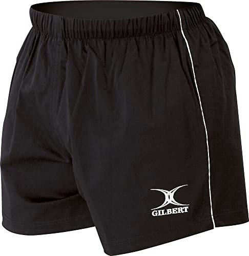 Gilbert Junior Match Shorts – Schwarz, 9-10 Jahre