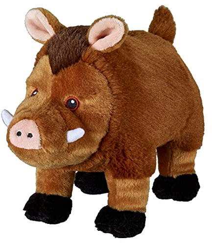 Bauer Spielwaren 12959 I Like My Planet Wildschwein Plüschtier aus recyceltem Material, braun
