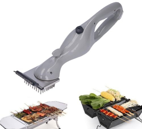 Grill Brush, Grill Brush Stainless Steel ABS Cleaning Ergonomic Design Manual Grill Scraper for Cleaning as, Ceramics