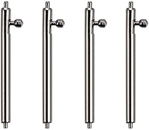 ZoRoll Federstege 20mm, Quick Release Edelstahl Federstangen Uhrösen für Uhrenarmband Federstifte 20mm breite Uhr - (4 Stück)