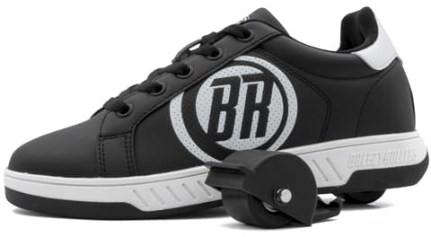 Breezy Rollers Schuhe mit Rollen für Kinder I Schuhe mit Rollen für Kids I Von Kinder Straßen-Schuhen zu Rollschuh in wenigen Sek. I Patentiertes klick-System I Schuhe mit Rollen für Mädchen & Jungen