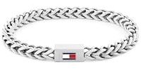 Tommy Hilfiger Jewelry Men's Chain Bracelet in Stainless Steel with the Iconic Flag - 2790647