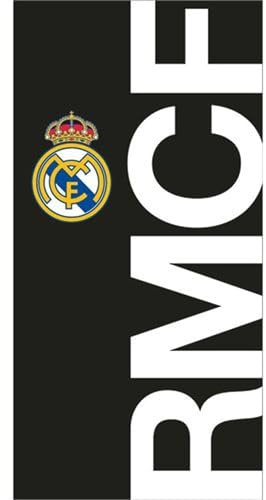 Toalla Real Madrid 90x180 diseño Oficial con Escudo del Club y Colores emblemáticos - Toalla de Playa Real Madrid y baño de Gran tamaño Ideal para Fans del Equipo Blanco con Estilo y Comodidad