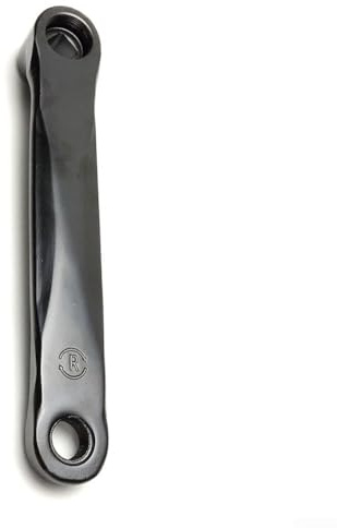 Paire de bras de manivelle de vélo d'appartement 170 mm gauche et droite en fer avec trou losange 13 x 13 mm pour pédales 9/16-20 pour pédales M14 (manivelle droite)