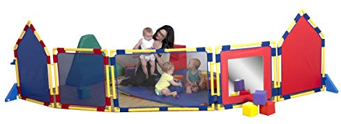 Children's Factory CF900-360 Baby Corral, Panel Room Divider Set for Indoor Play Yard for Infants & Babies, Use in Preschool/Daycare/Classroom