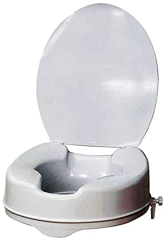 Elevador wc para baño; alzador de wc color blanco; incluye adaptadores para fijar al inodoro y darle estabilidad; soporta hasta 150 kgs.