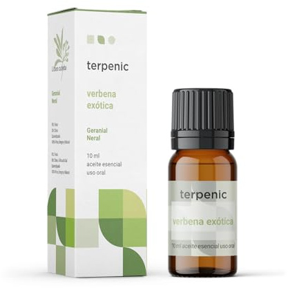 TERPENIC - Aceite esencial de Verbena Exótica (Litsea cubeba) - 10 ml - Uso Oral - Aroma cítrico y perfil quimiotipado