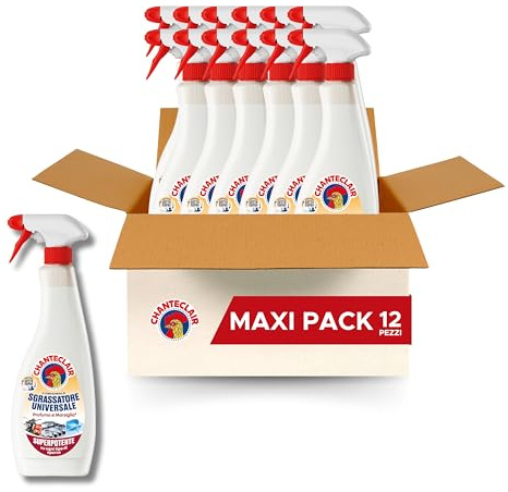 Chanteclair Sgrassatore Universale Profumo di Marsiglia Spray, Confezione da 12x750ml