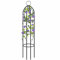 Rankhilfe Obelisk Metall Rankturm für Kletterpflanzen, Garten Ranksäule Rankgitter Gartengitter, Witterungsbeständige Blumenständer für Rosen und Blumen (B:149 * 32cm)