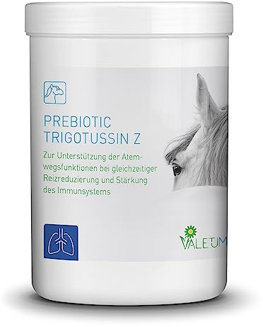 Valetumed PREBIOTIC TRIGOTUSSIN Z, 500 g, Ergänzungsfutter für Pferde zur Unterstützung der Atemwegsfunktionen, wirkt reizlindernd, von Pferdekliniken und Tierärzten empfohlen