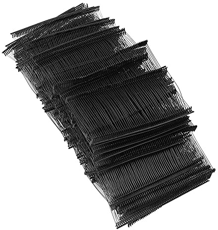 QANYEGN 10 000 épingles Universelles Pour étiquettes De Prix En Tissu, Pinces à Crochets Pour étiquette De Suspension, épingles De Fixation Multifonctions Pour L'étiquetage des Prix(75mm-Noir)