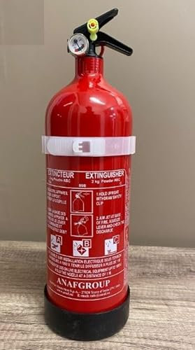 Extincteur à Poudre ABC 2 Kg Idéal Voiture, Bateaux ANTIROUILLE NF & Med FIRRE Shop