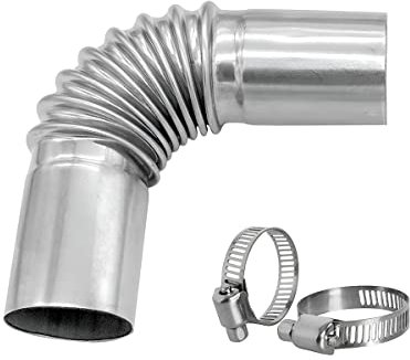 JNNJ Edelstahl Auspuffrohr Winkelverbinder, Autoheizung Auspuffrohr, Edelstahl Standheizung, 24MM Gas Entlüftungsschlauch Abgasrohr Standheizung, für Fahrzeug Lkw