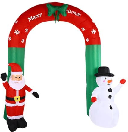 Amagogo Arco Gonfiabile di Natale, Decorazione Natalizia Gonfiabile, Arco Gonfiabile con Figura in Piedi per Interni, Prato, Hotel, Esterni
