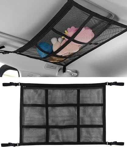 Xibao Camper Furgoneta Accesorios,Accesorios Camper para Furgonetas,Red Almacenamiento Universal para Techo de Coche,Adapta a SUV,Jeeps,Camionetas Pequeñas e Incluso Algunos Vehículos Comerciales