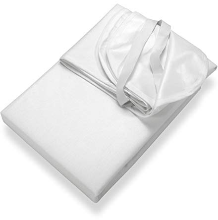 SETEX Wasserdichter Molton Matratzenschutz, 90 x 190 cm, Matratzenschoner aus 100 % Baumwolle, Generation, Weiß