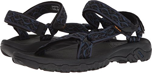 Teva Men's Hurricane 4, Wavy Trail Navy, 12 M US