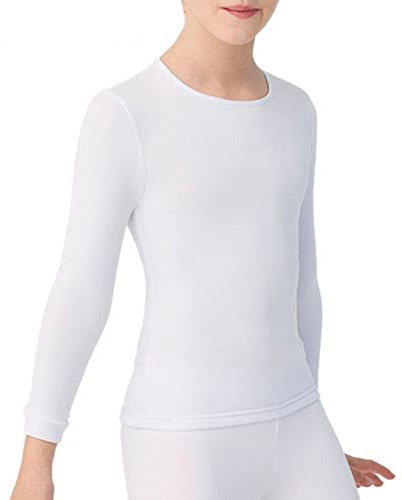 YSABEL MORA Camiseta Térmica Infantil Manga Larga Cuello Redondo | Interior afelpado suave, retiene el calor sin volumen, para el cole, juegos al aire libre o casa