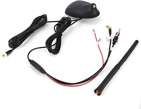 Car Antenna, Universal Car DAB+GPS+FM Antenna Active Amplified Top Roof Mount Waterproof Dustproof for Car Antenna Car Radio Aerial Top Roof Mount Antenna Car Signal Antenna DAB+GPS+FM