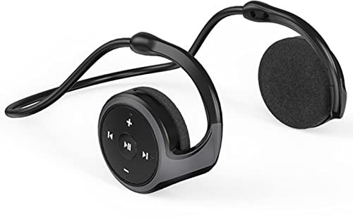 XUJAIOLQP Auriculares Deportivos Bluetooth 5.0, Compatible con Tarjeta TF y Radio FM, Auriculares con Cancelación de Ruido CVC8.0, 12 Horas de Reproducción para Correr, Ciclismo, Gimnasio