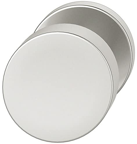 FSB 0 23 0829 03600 0105 Silber FH AGL Türknauf fest ø 50 mm, Türgriff auf Rosette rund abgeflacht, Türknopf Aluminium eloxiert 23082903600