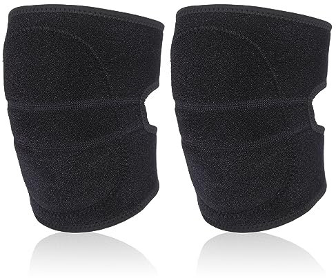 Gukasxi Volleyball Knieschoner Knieschützer Tanzen Damen Verdickung Schwamm Knieschützer Verstellbare Sport Kniebandagen für Herren Damen Downhill Radfahren Tanzen Volleyball Krabbeln Yoga