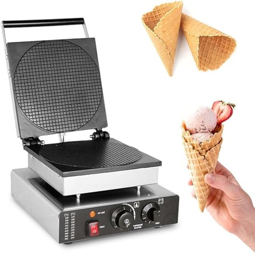 Macchina for cono gelato commerciale Macchina for cono for cialda elettrica Macchina for cono for cialda in acciaio inossidabile Stampo antiaderente for la casa Cottura cono gelato fai da te fatto in