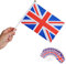 Runesol 12 Packung Union Jack Handfahnen, 14 cm x 21 cm Stockfahnen, Mini-Handfahnen der Länder, Party-Deko handgehaltene Flaggen, Großbritannien, England Flaggen, Sport