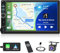 Inefala doppel din Radio Unterstützung CarPlay und Android Auto, 7 Zoll Autoradio Touch Display mit Bluetooth, Mirror Link, FM, USB, AUX, TF, Lenkradsteuerung, Rückfahrkamera