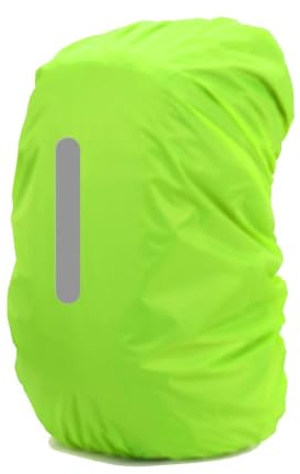MINICIRCLES Housse de Sac à Dos étanche imperméable et Anti-poussière, Housse de Protection réfléchissante pour Sac de 20L à 45L - pour randonnée Camping Cyclisme et Escalade (Vert, 20L)