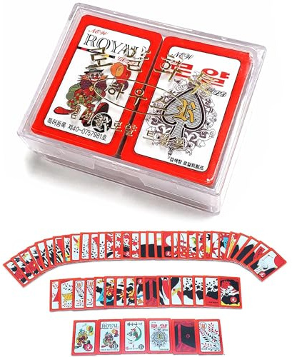 Sookwang Royal Go-Stop Hwatu Card Set Korean Flower Battle Go or Stop/Godori Game Traditional Card Game Hwatoo 화투