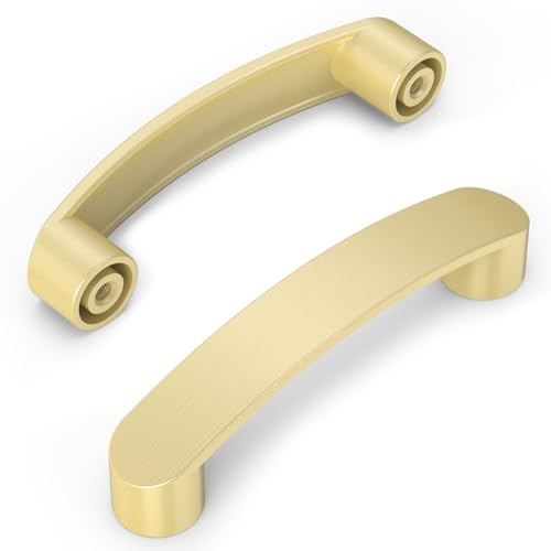 FURNIWARE 10 maniglie per mobili, 96 mm, distanza tra i fori per armadi, cucina, mobili, cassetti, maniglie per cassetti, maniglie per mobili da cucina, armadi, cassetti