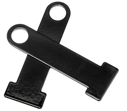 Motorrad Helmschloss, 1 Paar Motorradhelm Schloss Schnalle, Edelstahl-Helmschloss leicht, Motorrad Fastener Schnalle, Helm D-Ring-Schloss, Sicherheit Helmschlösser, für Fahrzeug, Schwarz