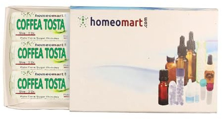 homeomart.com Homepathy Nervous System Supplement | Coffea Tosta Homeopathy 200C Potency Pills, Pack of 3