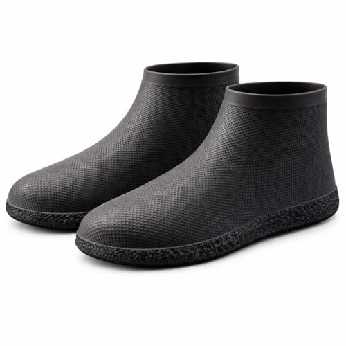 MEIJMJIA YMTECH Copriscarpe Impermeabili in lattice composito elastico, Antiscivolo Riutilizzabili per Esterni, Giardino, Viaggi (37-39 EU)