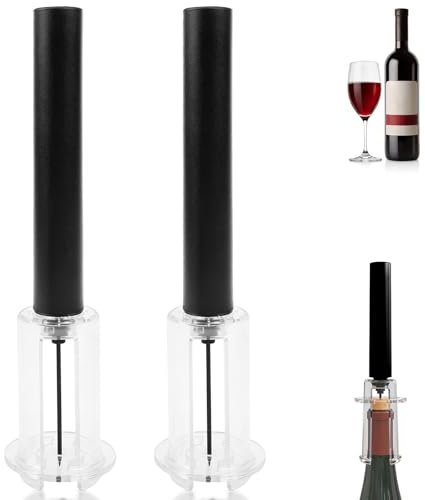 Druckluft Korkenzieher Wein Flaschenöffner Weinöffner Set mit Luftdruck 2 Stück Wine Bottle Opener Weinflaschenöffner Air Pressure Wine Corkscrew Pumpenöffner für Weinflaschen