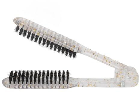 Cepillo Alisador de Pelo Transparente de Doble Cara, Ergonómico para una Larga Vida útil, Nailon ABS