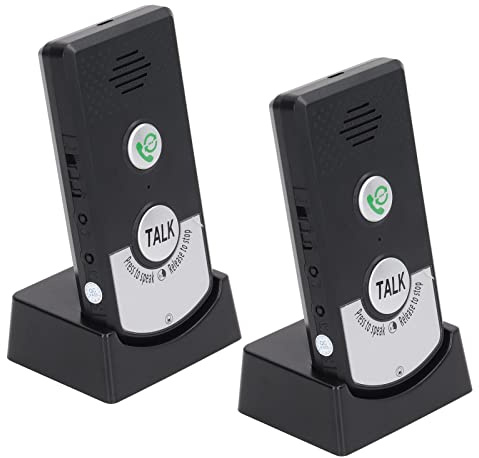 Wireless Intercom 1000m Open Area 20-50m Through Wall | Two Way Voice, Doorbell System, Two Pack, Home Office, Lab Use, Wireless Communication, 20-50m Through Wall