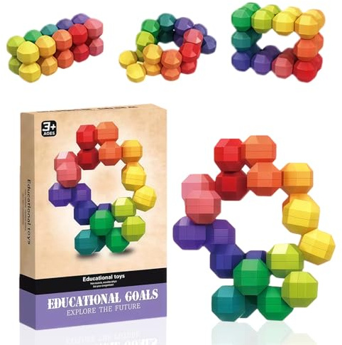 Sensory Fidget Toys for Kids, Autism and ADHD Stress Relief Rainbow Fidget balls, Quiet Sensory Balls and Poppers for Toddlers and Children, Travel-Friendly Autism sensory Toys