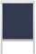 Lichtblick Dachfensterrollo Thermo-Rollo Skylight, Verdunkelung, stufenlose Bedienung, mit Seitenschienen, Passgenau für Velux-Dachfenster Blau,38,3 x 80 cm (CK04) (B x L)