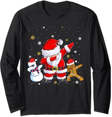 Pull pour Homme Dab Père Noël Hip-Hop Cool Manche Longue