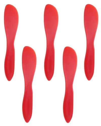 MinLUOCER 5PCS Plastic Butter Knife Butter Spreader Knife Versatile Kitchen Frosting Knives Kitchen Essential Tools for Cutting or Spreading Butter Cheese Jam