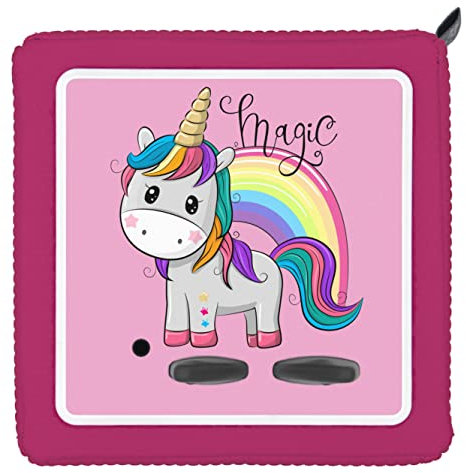Punalu Schutzfolie für Toniebox, Einhorn mit Regenbogen Magic, Dekofolie selbstklebend, wasser- und kratzfest, Toniebox Aufkleber