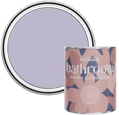 Rust-Oleum Purple Moisture Resistant Bathroom Wood & Cabinet Paint In Matt Finish - Wisteria 750ml