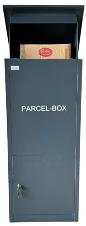 Jet-Line® | Paketbox | Paketbriefkasten | Briefablage Gr. XXL | Anthrazit | Paketkasten | Päckchen Briefkasten | Standbriefkasten | RAL 7016 | Pulverbeschichtet | Rückholsperre | Parcel Box