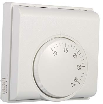 Termostato Meccanico 220 V Regolatore della Temperatura Ambiente Interruttore per Aria Condizionata Centralizzata Controllo ON OFF Facile Installazione e Regolazione Ideale per