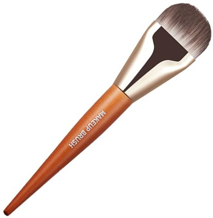Foundation Contour Brush,Foundation Contour Brush Mjukt bärbart | Tunn foundationborste Smink för att blanda flytande krämpulver Ansiktsskulptering Framhävning Strobing