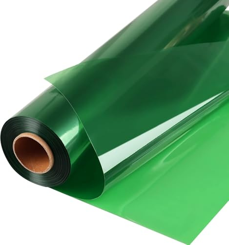 Papel de regalo de celofán verde, 30 m x 40 cm, 2,5 mil grueso, para cestas de regalo, vacaciones, decoración de ramos