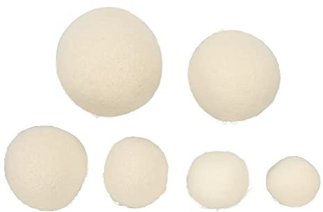 Bolas de secado de lana Reduzca la electricidad estática Impureza ablandador de telas para lavandería 6 piezas